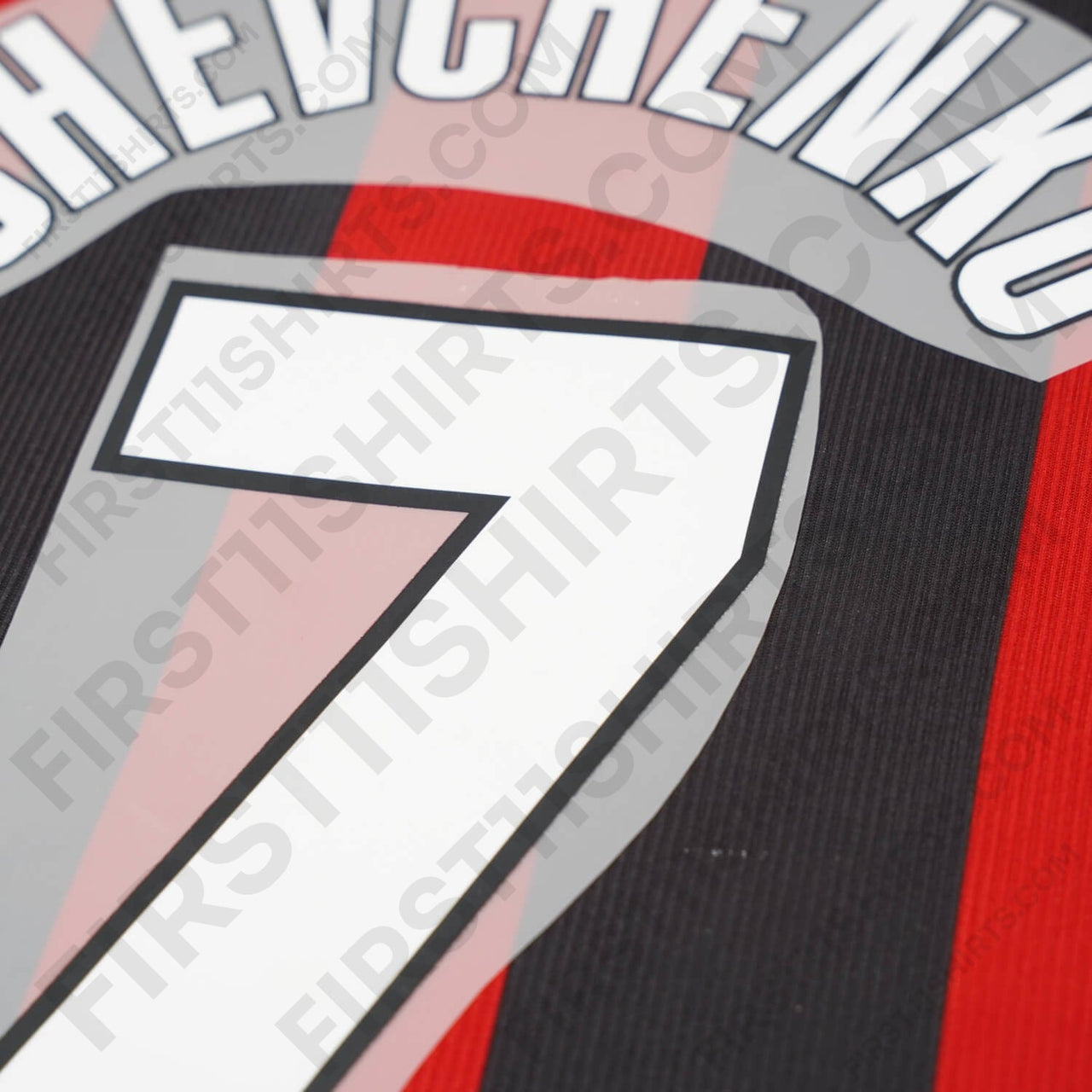 1998 - 2000 AC Milan Home Name Set Shevchenko 7 (Repro)