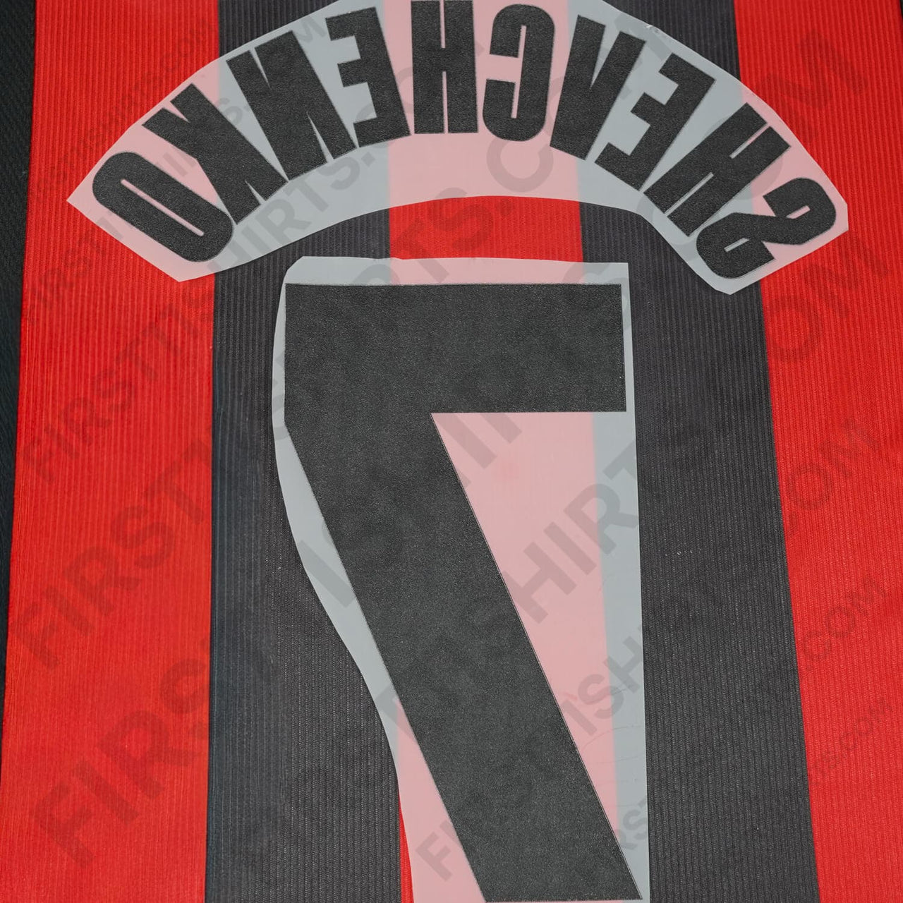 1998 - 2000 AC Milan Home Name Set Shevchenko 7 (Repro)