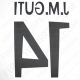 1998 - 2000 Real Madrid Home Name Set J.M. Guti (Repro)