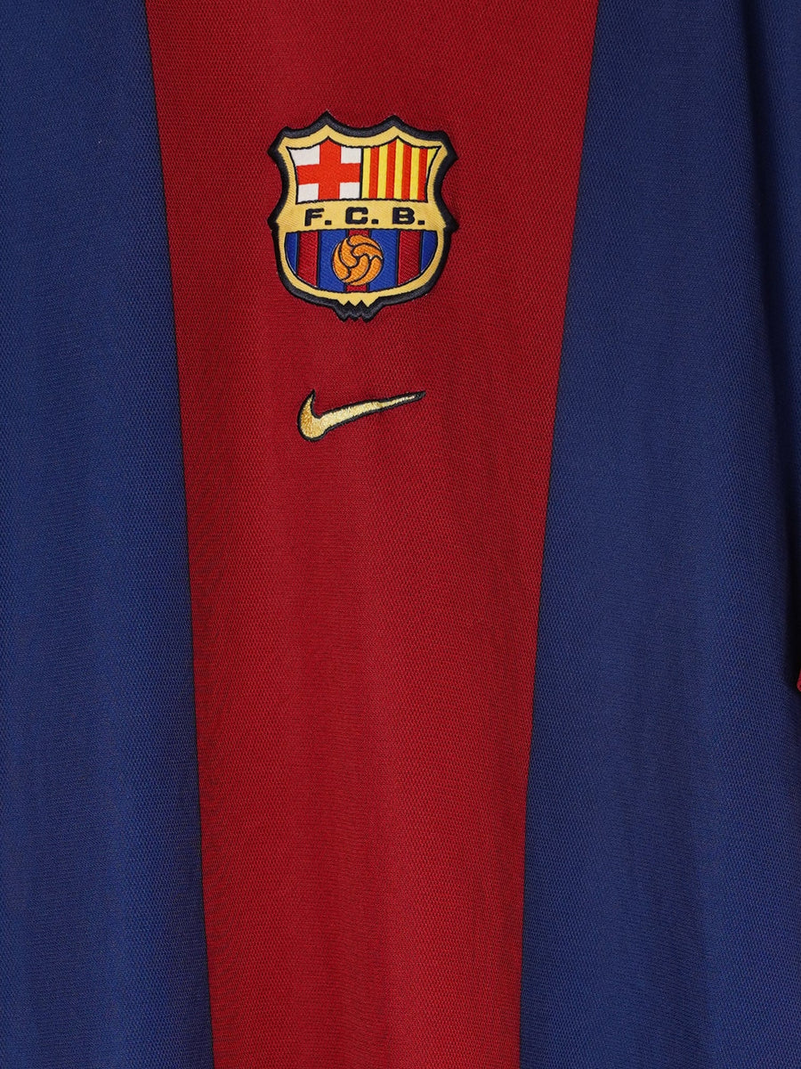 1998/99 Barcelona Rivaldo #11 Home Shirt (L)