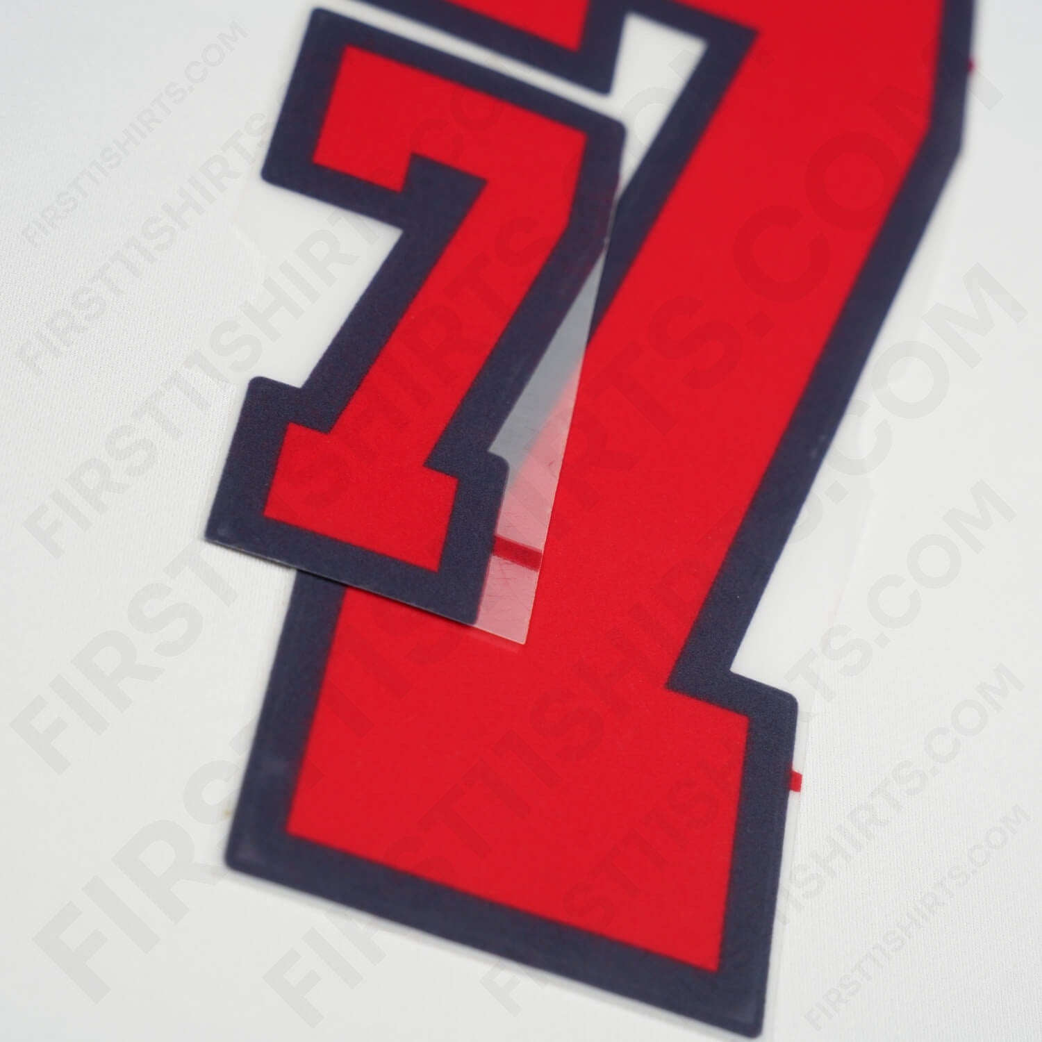 1998/99 England Home Name Set Beckham 7 Flock (Repro)