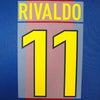 Maillot domicile du FC Barcelone 1998/99 <tc>Name Set</tc> Rivaldo n° 11 (Reproduction)