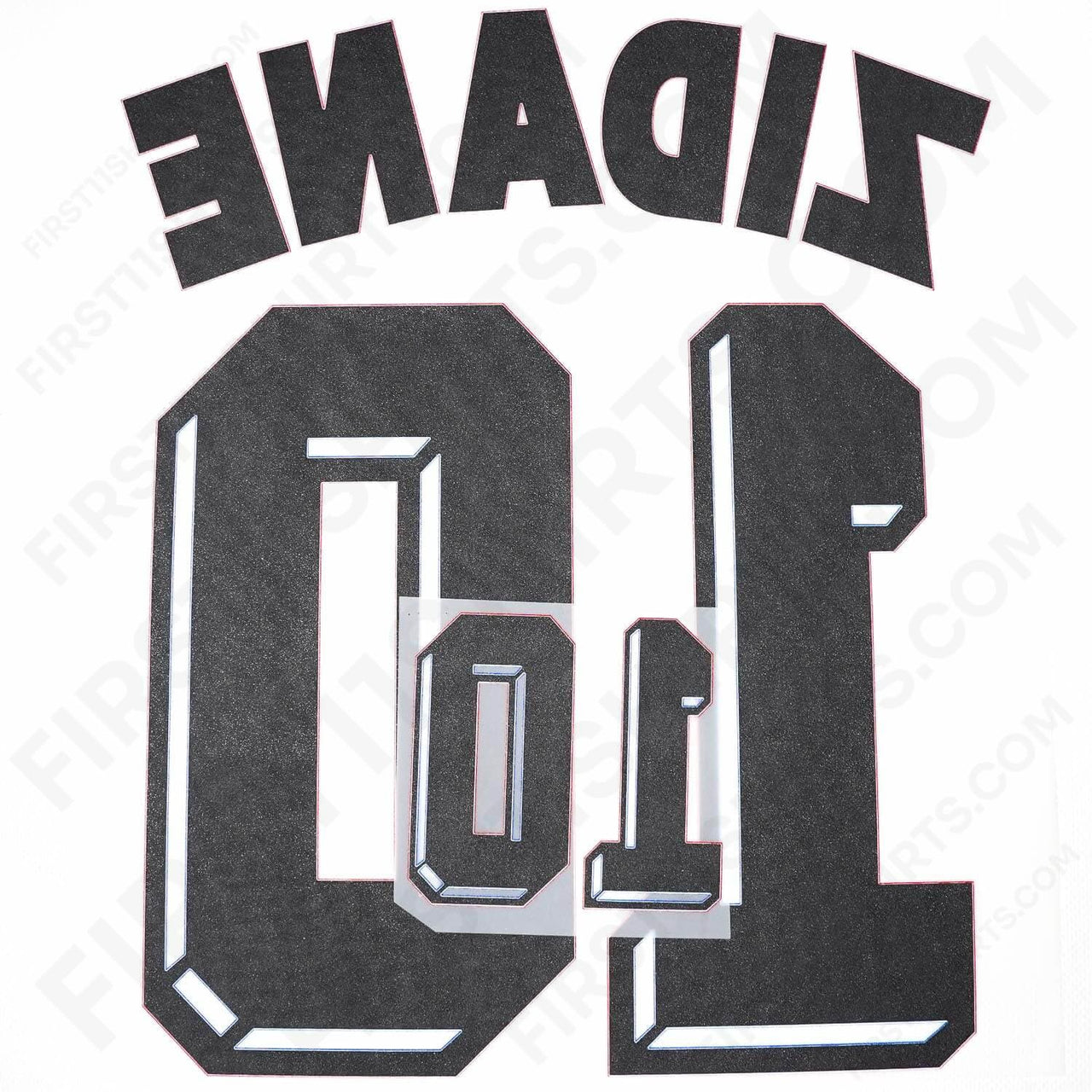 1998/99 France Away Name Set Zidane 10 v2 (Repro)