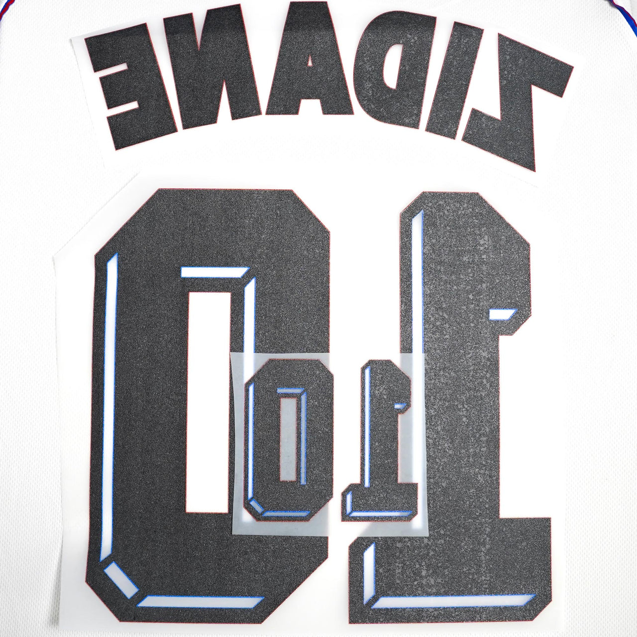 1998/99 France Away Name Set Zidane #10 World Cup (Repro)