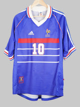 1998/99 France Zidane #10 Home Shirt (L)