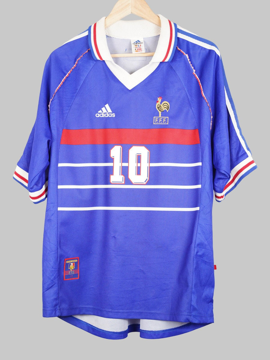 1998/99 France Zidane #10 Home Shirt (L)