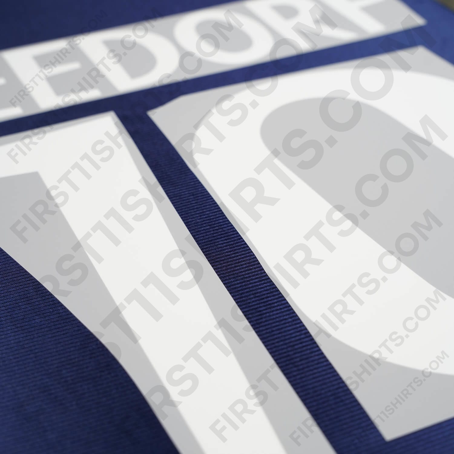 1998/99 Real Madrid Away/Third Name Set Seedorf 10 (Repro)