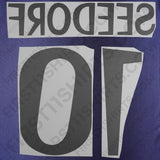 1998/99 Real Madrid Away/Third Name Set Seedorf 10 (Repro)