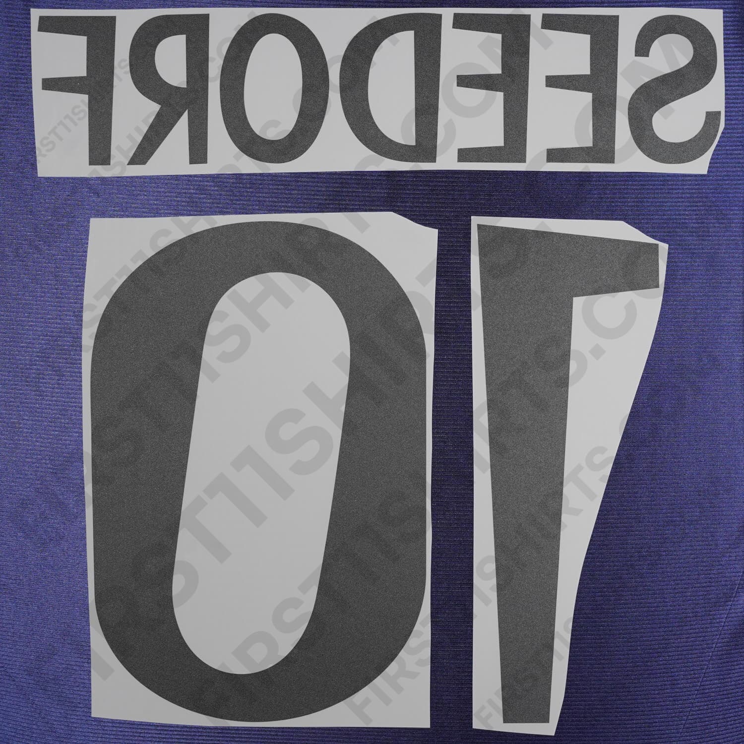 1998/99 Real Madrid Away/Third Name Set Seedorf 10 (Repro)