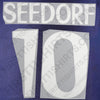 1998/99 Real Madrid Away/Third Name Set Seedorf #10 (Repro)