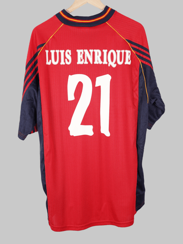 1998/99 Spain Luis Enrique #21 Home Shirt (XL)