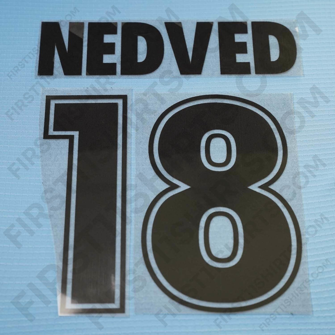 1999/00 Lazio Home Name Set Nedved 18 Flock (Repro)