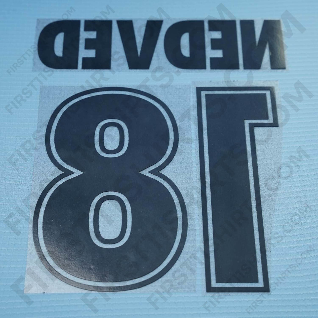 1999/00 Lazio Home Name Set Nedved 18 Flock (Repro)