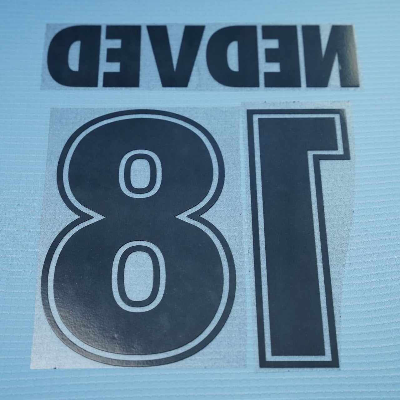1999/00 Lazio Home Name Set Nedved 18 Flock (Repro)