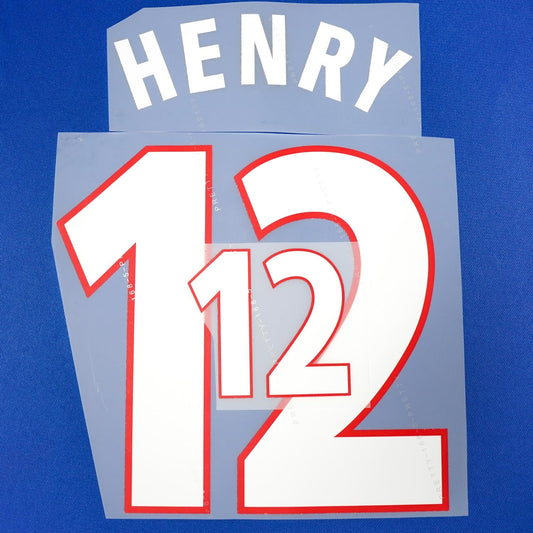 2000/01 France Home Name Set Henry 10 v2 (Repro)