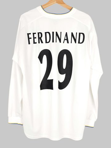 2000/01 Leeds United Ferdinand #29 Home Shirt L/S (L)