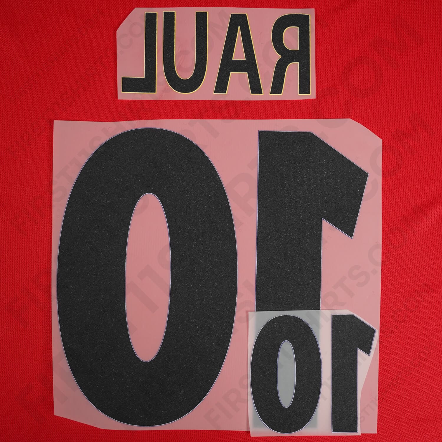 2000/01 Spain Home Name Set Raul 10 (Repro)