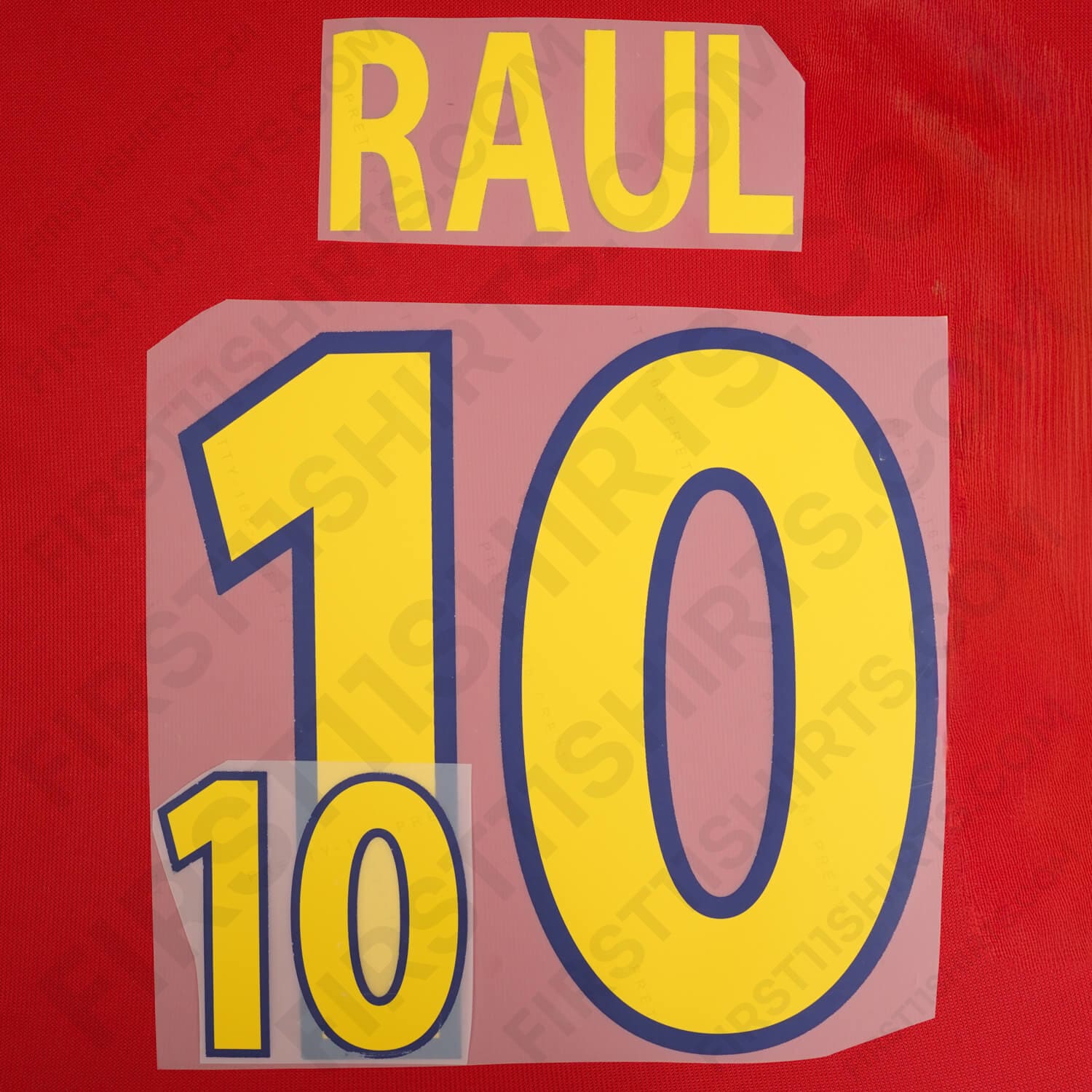 2000/01 Spain Home Name Set Raul 10 (Repro)