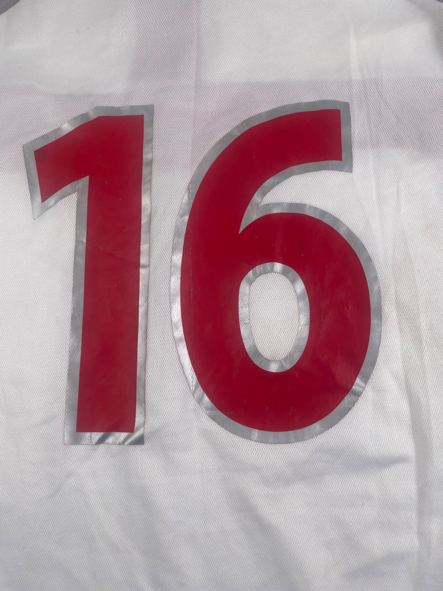 2000/01 Turkey Ergün Penbe #16 Away Shirt L/S Match Worn (XL) Adidas