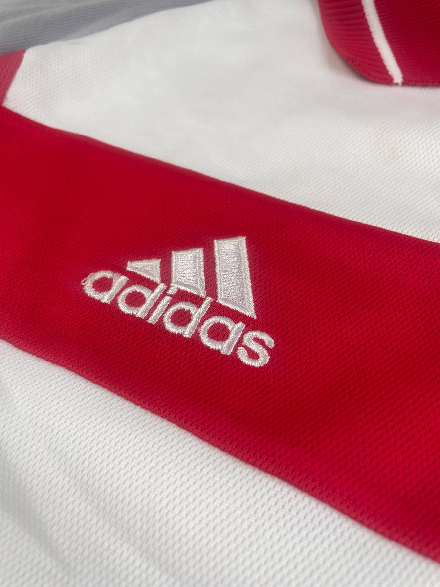 2000/01 Turkey Ergün Penbe #16 Away Shirt L/S Match Worn (XL) Adidas