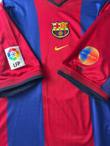 2000/1 Barcelona Rivaldo #10 Home Shirt (XL)