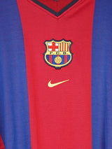 2000/1 Barcelona Rivaldo #10 Home Shirt (XL)