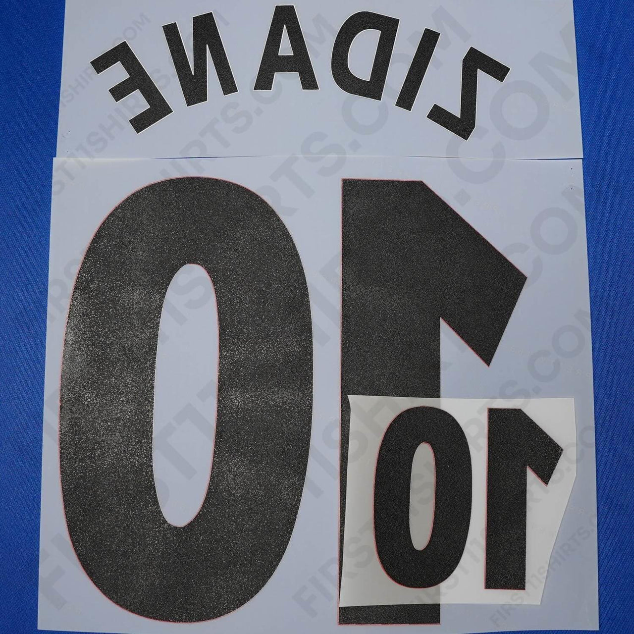 2000/1 France Home Name Set Zidane 10 v2 (Repro)