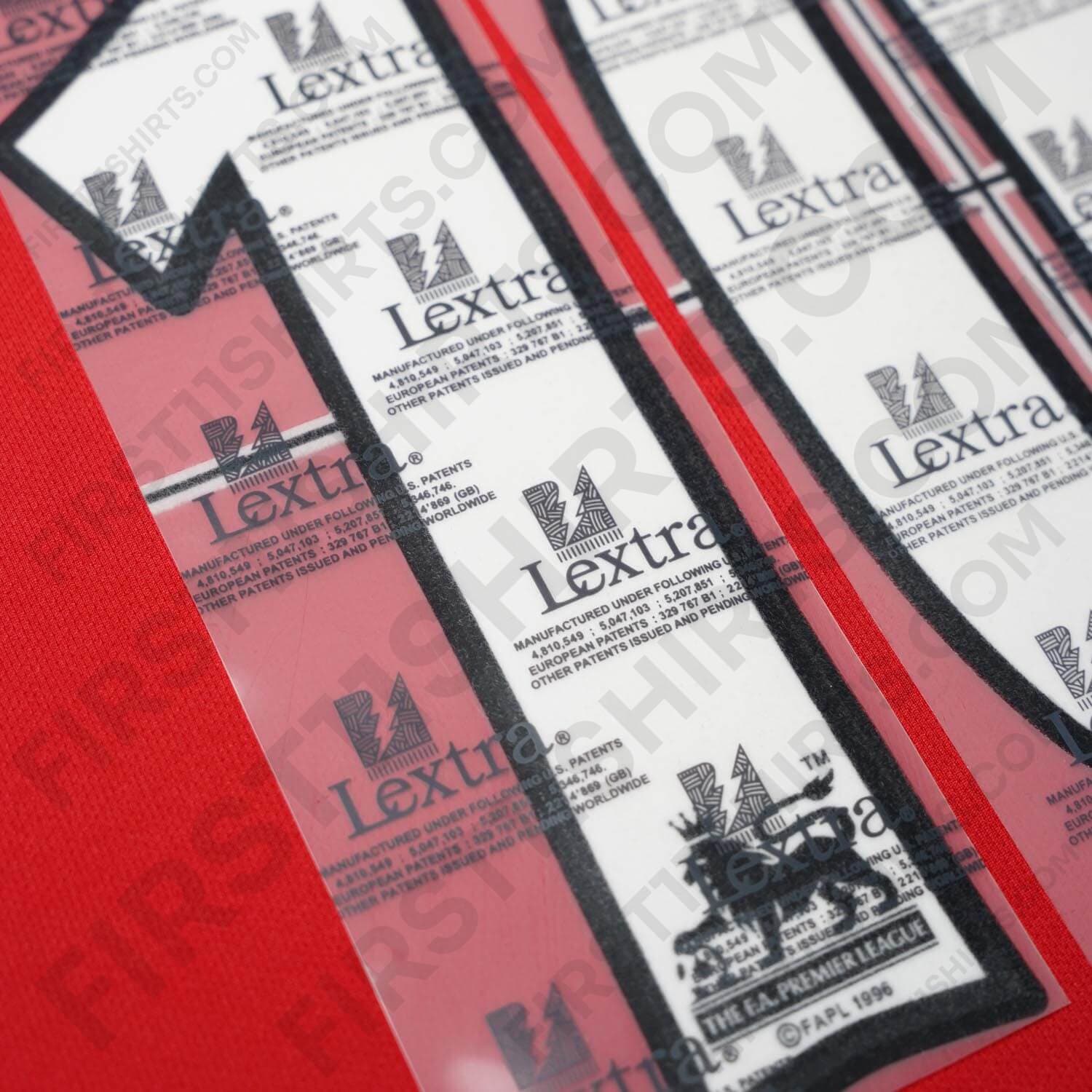 2001 - 2006 Man United Home Name Set v.Nistelrooy 10 Flock (Repro)