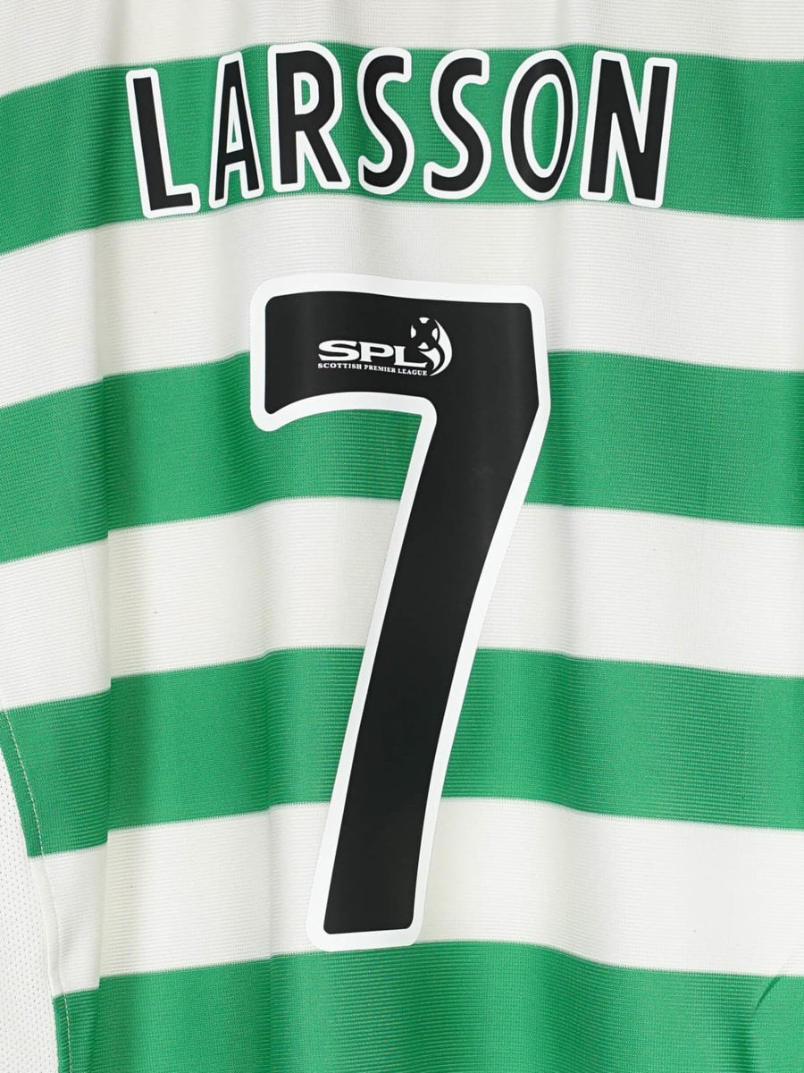 Celtic Home Shirt 2001/2 Larsson 7 (L)