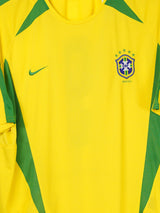 Brazil Home Shirt 2002/4 9 (XL)
