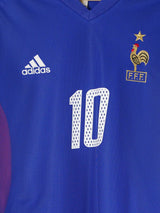 2002-04 France Zidane #10 Home Shirt (L)
