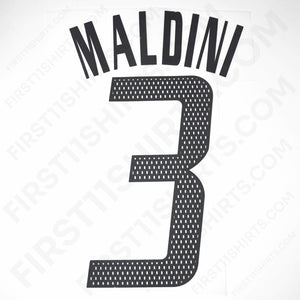 2002 - 2004 AC Milan Away Name Set Maldini 3