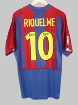 2002/03 Barcelona Riquelme #10 Home Shirt (L)