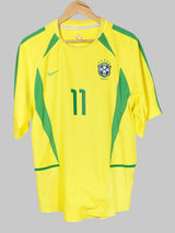 2002/03 Brazil Ronaldinho #11 Home Shirt (L)