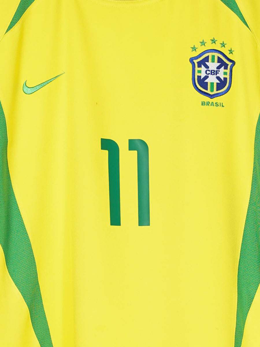 2002/03 Brazil Ronaldinho #11 Home Shirt (L)