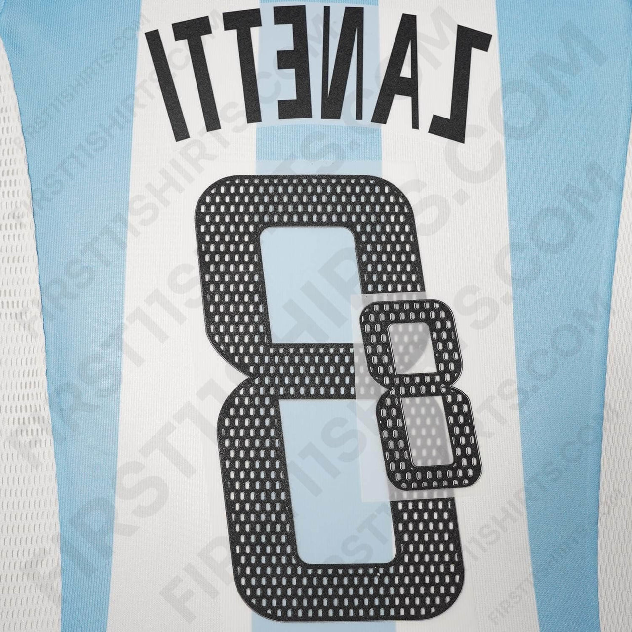2002/3 Argentina Home Name Set Zanetti 8 (Repro)