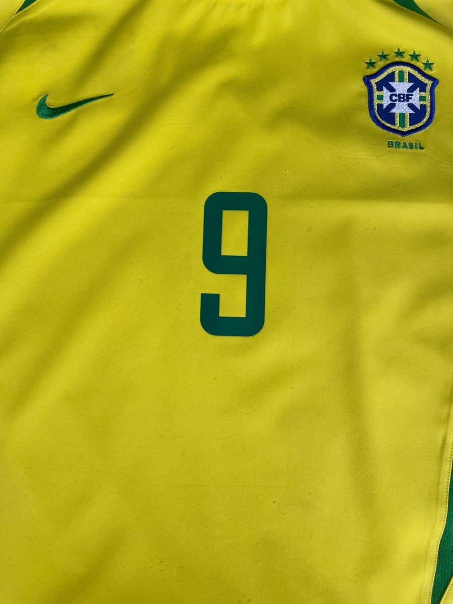 2002/3 Brazil Ronaldo #9 Home Shirt (XL)