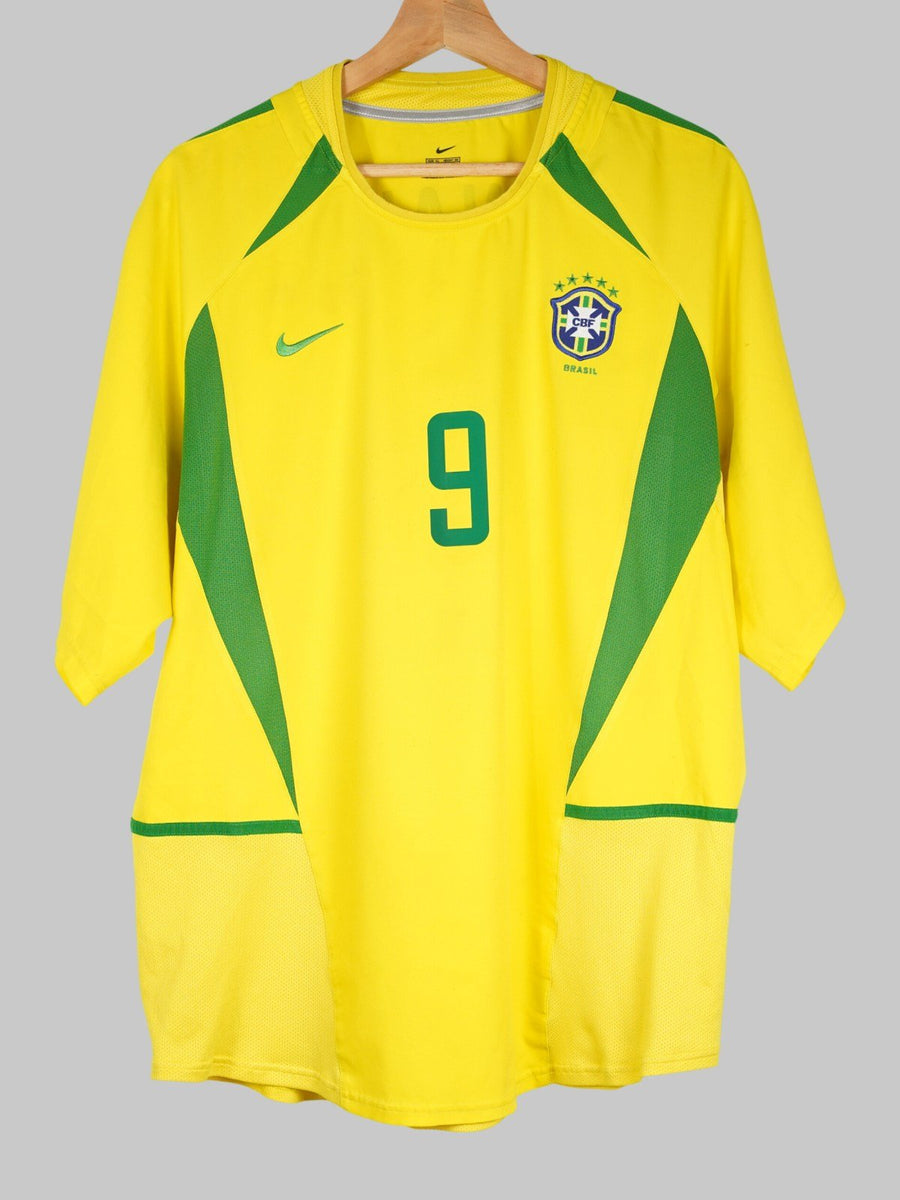 2002/3 Brazil Ronaldo #9 Home Shirt (XL)