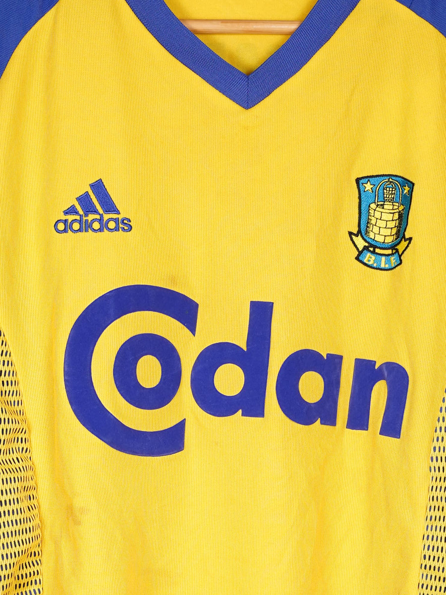 2002/3 Brondby Kamper #12 Home Shirt Signed(L) 