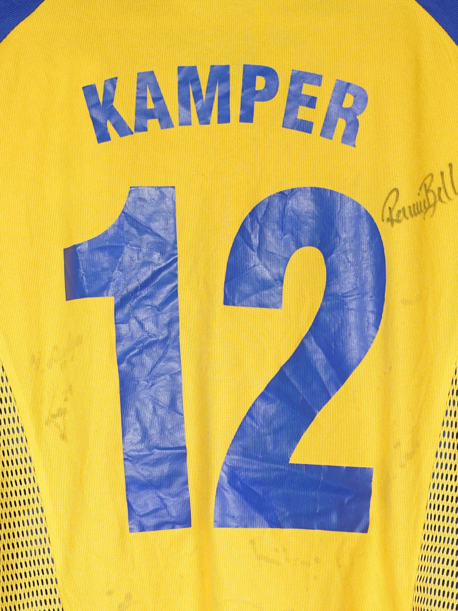 2002/3 Brondby Kamper #12 Home Shirt Signed(L) 
