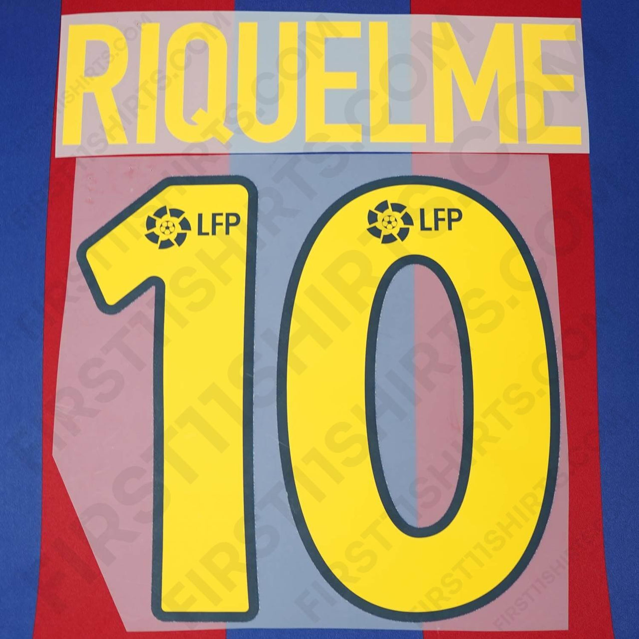 2002/3 FC Barcelona Home/Away Name Set Riquelme 10 (Repro)