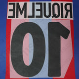 2002/3 FC Barcelona Home/Away Name Set Riquelme 10 (Repro)