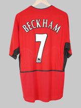 2002/3 Manchester United Beckham #7 Home Shirt (XL)