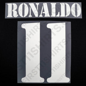 2002/3 Real Madrid Away/Third Name Set Ronaldo 11 (Repro)