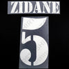 2002/3 Real Madrid Away/Third Name Set Zidane #5 (Repro)