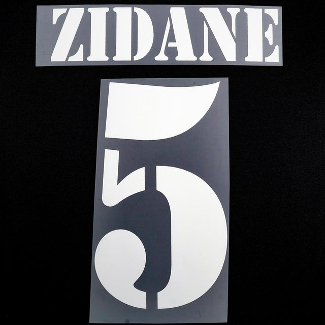 2002/3 Real Madrid Away/Third Name Set Zidane #5 (Repro)