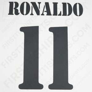2002/3 Real Madrid Home Name Set Ronaldo 11