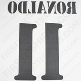 2002/3 Real Madrid Home Name Set Ronaldo 11