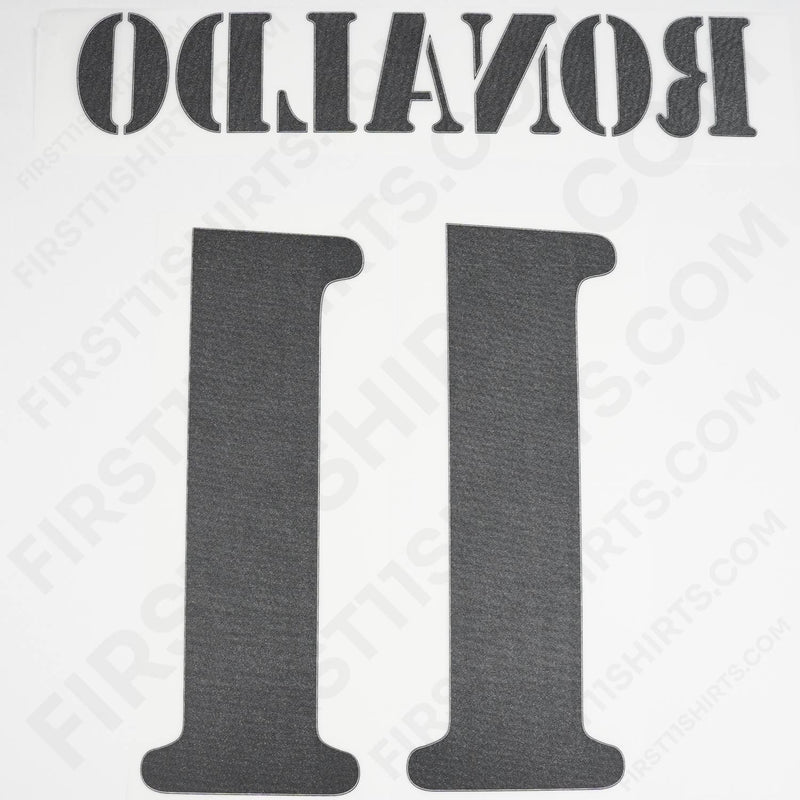 2002/3 Real Madrid Home Name Set Ronaldo 11