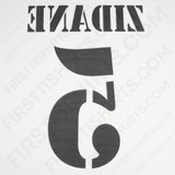 2002/3 Real Madrid Home Name Set Zidane 5